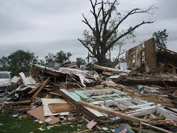Home distroyed by a tornado 